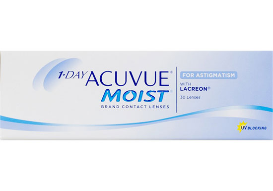 1-DAY ACUVUE® MOIST® Brand for ASTIGMATISM 30 Pack