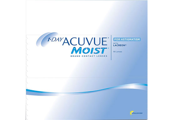 1-DAY ACUVUE® MOIST® Brand for ASTIGMATISM 90 Pack